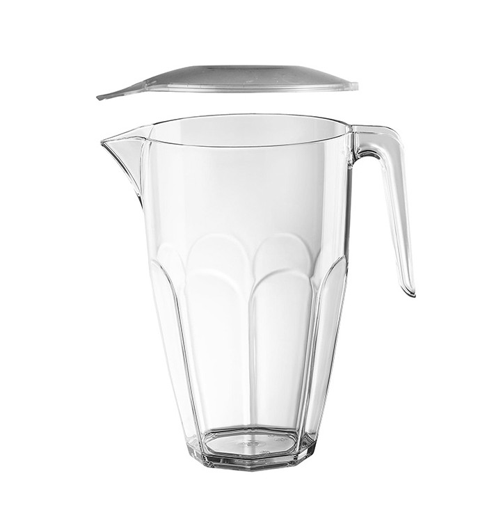 Jarra Reutilizable con Tapa Transparente SAN 2250ml (1 Ud)