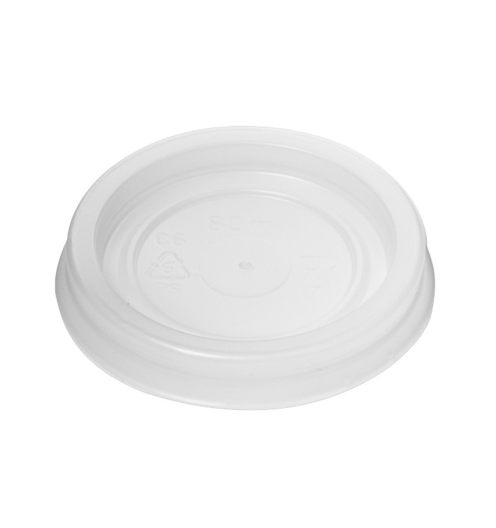 Tapa de Plástico PS Vaso 80/100ml Ø5,7cm (2400 Uds)
