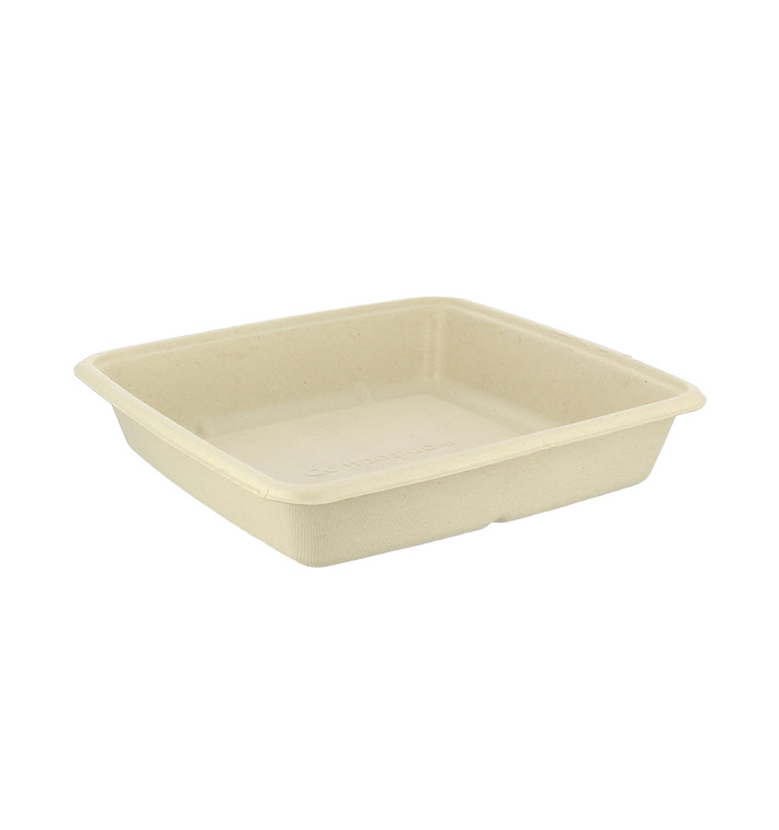 Envase Caña de Azúcar 1000ml 230x230x30mm (75 Uds)