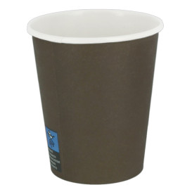 Vaso Cartón 7Oz/210ml Marrón Ø7,2cm (100 Uds)