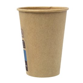 Vaso Cartón 7Oz/210ml Marrón Ø7,2cm (100 Uds)