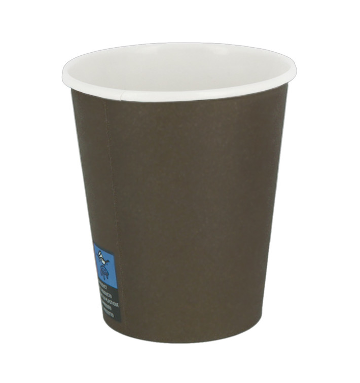 Vaso Cartón 7Oz/210ml Marrón Ø7,2cm (100 Uds)
