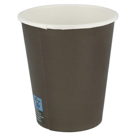 Vaso de cartón marrón