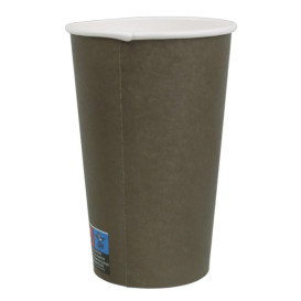 Vaso Cartón 16Oz/480ml Marrón Ø9,0cm (1.000 Uds)