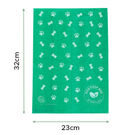 Bolsa Perro 100% Biodegradable 23x32cm (300 Uds)