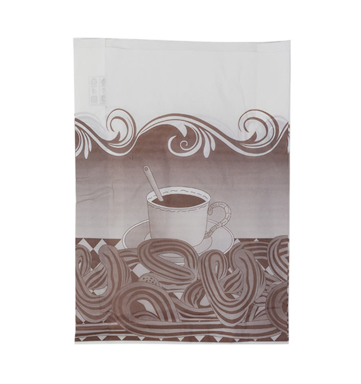 Bolsa para Churros Antigrasa 22+12x36cm (1000 Uds)