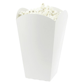 Caja Palomitas Grande Blanca 150 gr 8,7x13x20,3cm (250 Uds)
