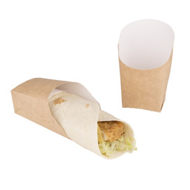 Envase Carton Kraft para Wraps 60x50x120mm (600 Uds)