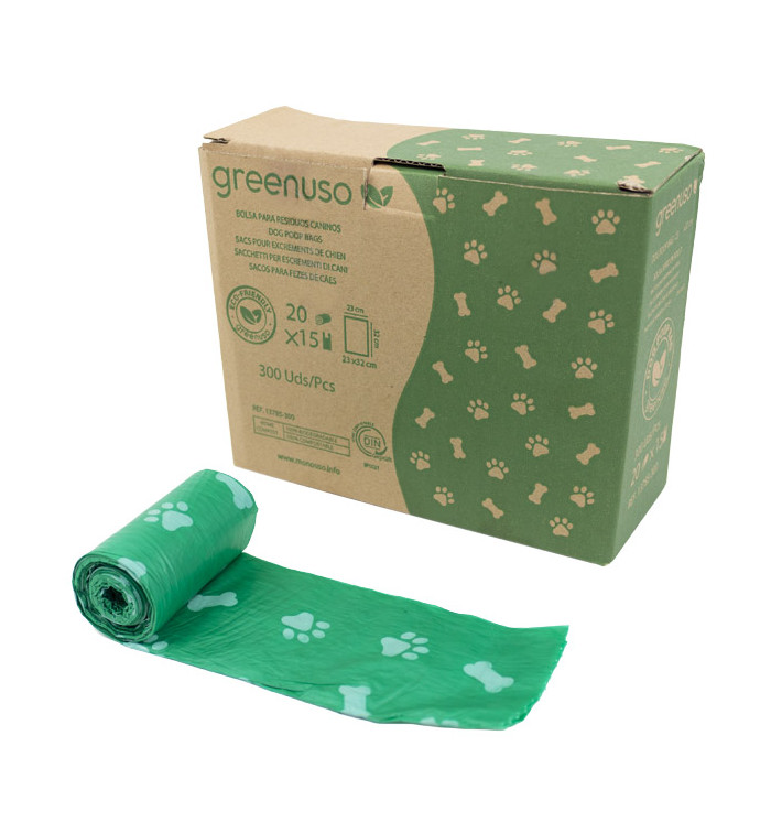 Bolsa Perro 100% Biodegradable 23x32cm (300 Uds)