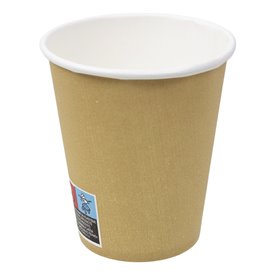 Vaso Cartón 9 Oz/280ml Kraft-Kraft Ø8,1cm (1.000 Uds)