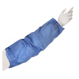 Manguitos en TST de PP Plastificado 25x44cm Azul (50 Uds)