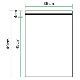 Bolsas Polipropileno CPP Solapa Adhesiva 35x45cm G160 (100 Uds)