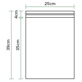Bolsas Polipropileno CPP Solapa Adhesiva 25x35cm G160 (100 Uds)
