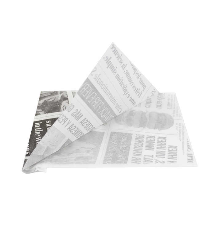 Bolsa Antigrasa Abierta 2L "News" 15x16cm (250 Uds)