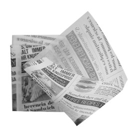 Bolsa Antigrasa Abierta 2L "News" 15x16cm (250 Uds)