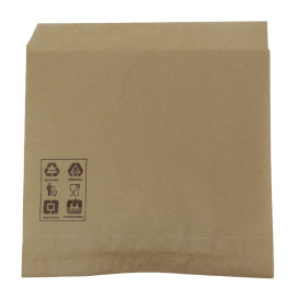 Bolsa Papel Antigrasa Abierta 2L Kraft 15x15cm (250 Uds)