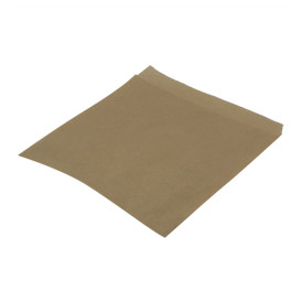 Bolsa Papel Antigrasa Abierta 2L Kraft 15x15cm (250 Uds)