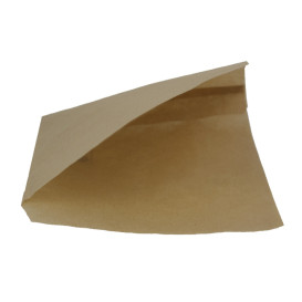 Bolsa Papel Antigrasa Abierta 2L Kraft 15x15cm (250 Uds)