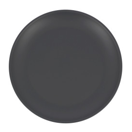Plato Reutilizable Durable PP Mineral Antracita Ø23,5cm (54 Uds)