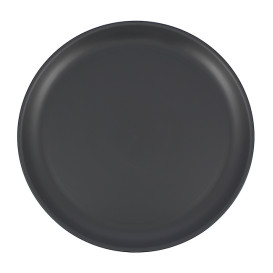 Plato Reutilizable Durable PP Mineral Antracita Ø27,4cm (54 Uds)