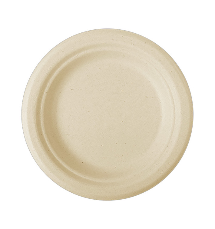 Plato Caña de Azucar Natural Ø155mm (50 Uds)