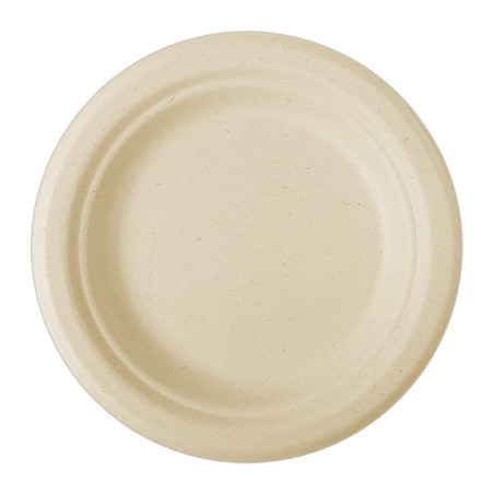 Plato Caña de Azúcar Natural Ø155mm (50 Uds)