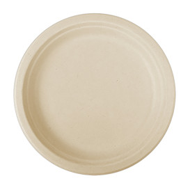 Plato Caña de Azucar Natural Ø260mm (500 Uds)