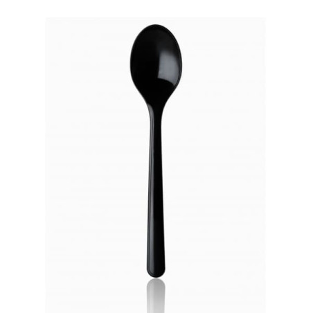 Cuchara de Plástico Premium Negra 185 mm (50 Uds)