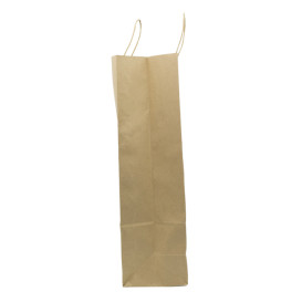 Bolsa Papel Kraft Hawanna con Asas 100g/m² 32+12x41cm (50 Uds)