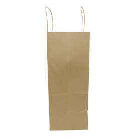 Bolsa Papel Kraft con Asas 100g/m² 25+13x33cm (200 Uds)