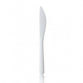 Cuchillo de Plastico Magnum Blanco 185 mm (1.000 Uds)