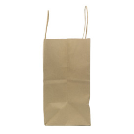 Bolsa Papel Kraft con Asas 100g/m² 27+14x26cm (200 Uds)