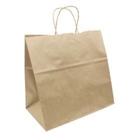 Bolsa Papel Kraft con Asas 80g/m² 30+18x29cm (250 Uds)