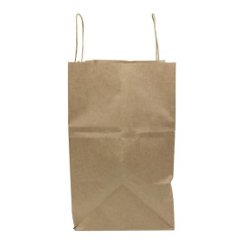 Bolsa Papel Kraft con Asas 80g/m² 30+18x29cm (25 Uds)