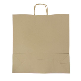 Bolsa Papel Kraft con Asas 100g/m² 44+15x46cm (200 Uds)