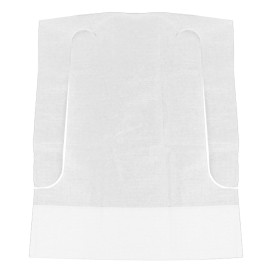 Babero Infantil con Bolsillo Blanco 33x28cm (100 Uds)