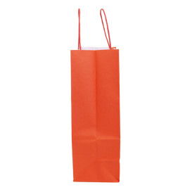 Bolsa Papel Roja con Asas 100g/m² 25+11x31cm (25 Uds)