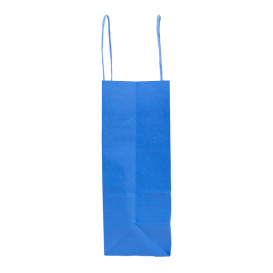 Bolsa Papel Turquesa con Asas 100g/m² 22+9x23cm (25 Uds)