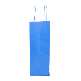 Bolsa Papel Turquesa con Asas 100g/m² 25+11x31cm (25 Uds)