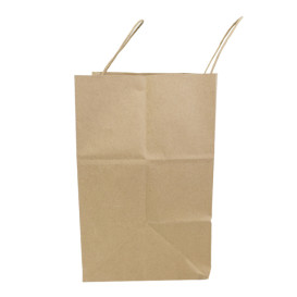 Bolsa Papel Kraft con Asas 100g/m² 30+18x29cm (200 Uds)