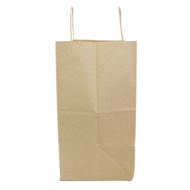 Bolsa Papel Kraft con Asas 100g/m² 35+18x34cm (25 Uds)