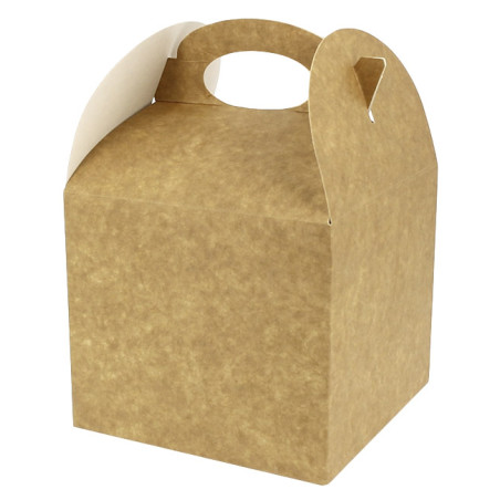 Caja de Menu Kraft 131x131x115mm (25 Uds)