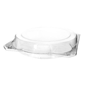 Envase Tapa Bisagra Repostería PET Ø23x5cm (23 Uds)