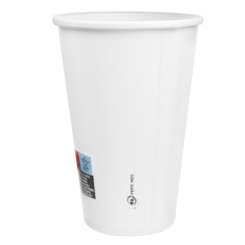Vaso Cartón 20 Oz/600ml Blanco Ø9,4cm (20 Uds)