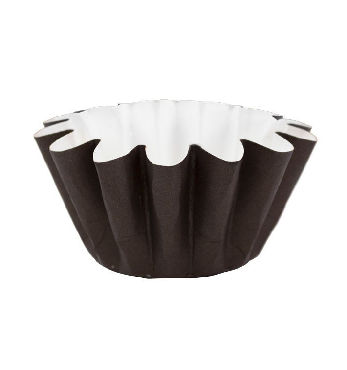 Molde para Horno Ø80x65 mm Marrón (15 Uds)