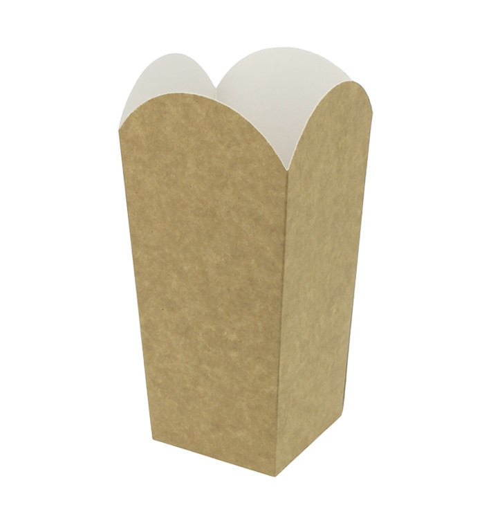 Caja Palomitas Pequeña Kraft 45g 6,5x8,5x15cm (700 Uds)