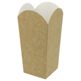 Caja Palomitas Pequeña Kraft 45g 6,5x8,5x15cm (25 Uds)