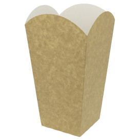 Caja Palomitas Mediana Kraft 90g 7,8x10,5x18cm (25 Uds)