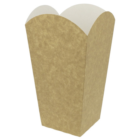 Caja Palomitas Mediana Kraft 90g 7,8x10,5x18cm (25 Uds)