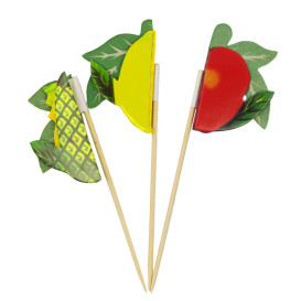 Adornos para Helados Frutas 10cm (100 uds)